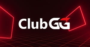 赤いネオンのポーカーテーブルグリッドにClubGGロゴを配置した2026年ClubGGポーカーレビュー用カバー画像。月額プラン、プライベートクラブ、アプリ機能、L$ルール、安全性を扱う記事向け